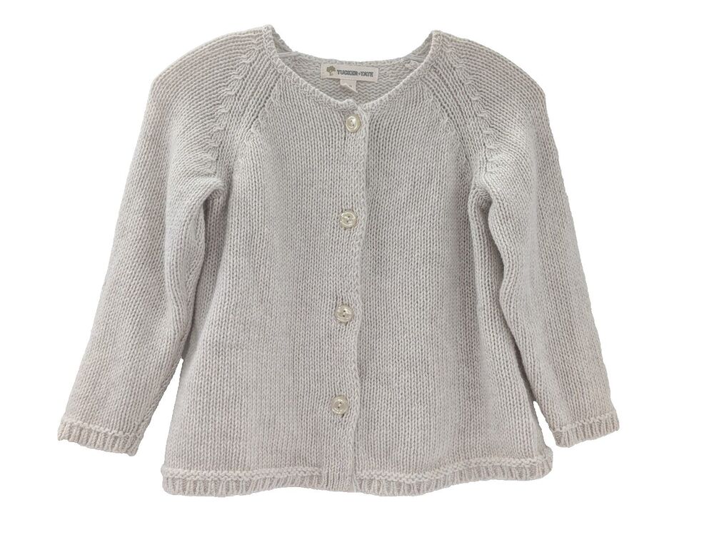 Tucker + Tate Beige Cotton Angora Blend Button up Baby Cardigan Sweater Size 24M